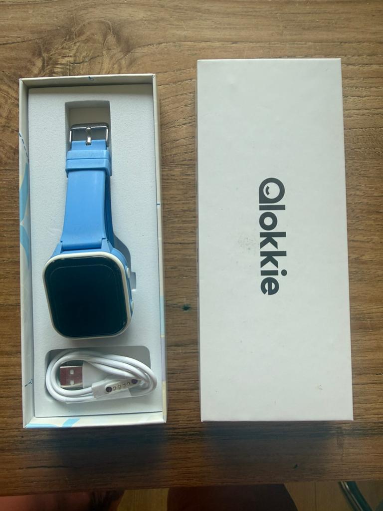 Qlokkie gps horloge, Zwart, Ophalen of Verzenden, Zo goed als nieuw, GPS