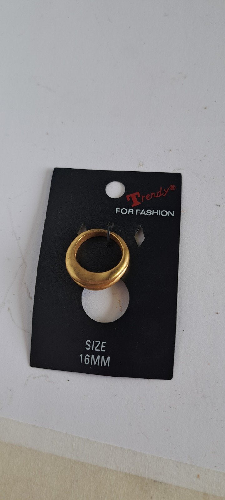 Mooie matte goude ring 16mm, Computers en Software, USB Sticks, Ophalen of Verzenden, Nieuw, 2 TB of meer