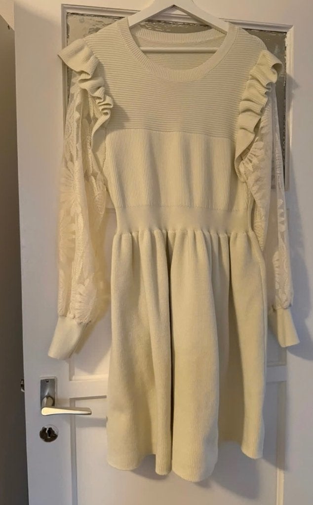Mooie witte jurk, Wit, Maat 46/48 (XL) of groter, Ophalen of Verzenden, Zo goed als nieuw