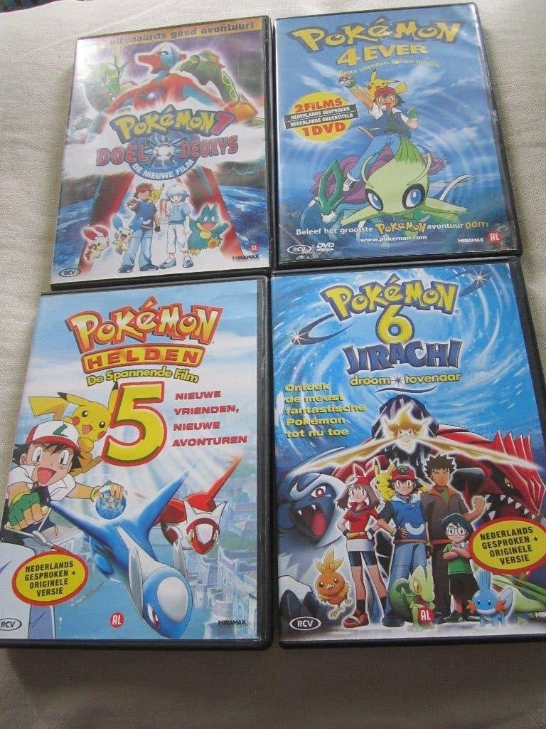 31.  Vier pokemon DVD's,  6 euro per stuk, Ophalen, Gebruikt