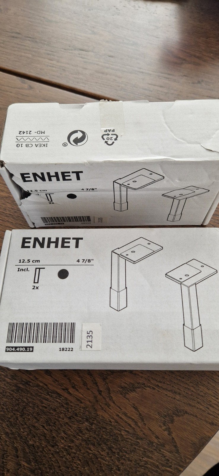 IKEA ENHET poten 12.5 cm (4 stuks), Ophalen, Nieuw