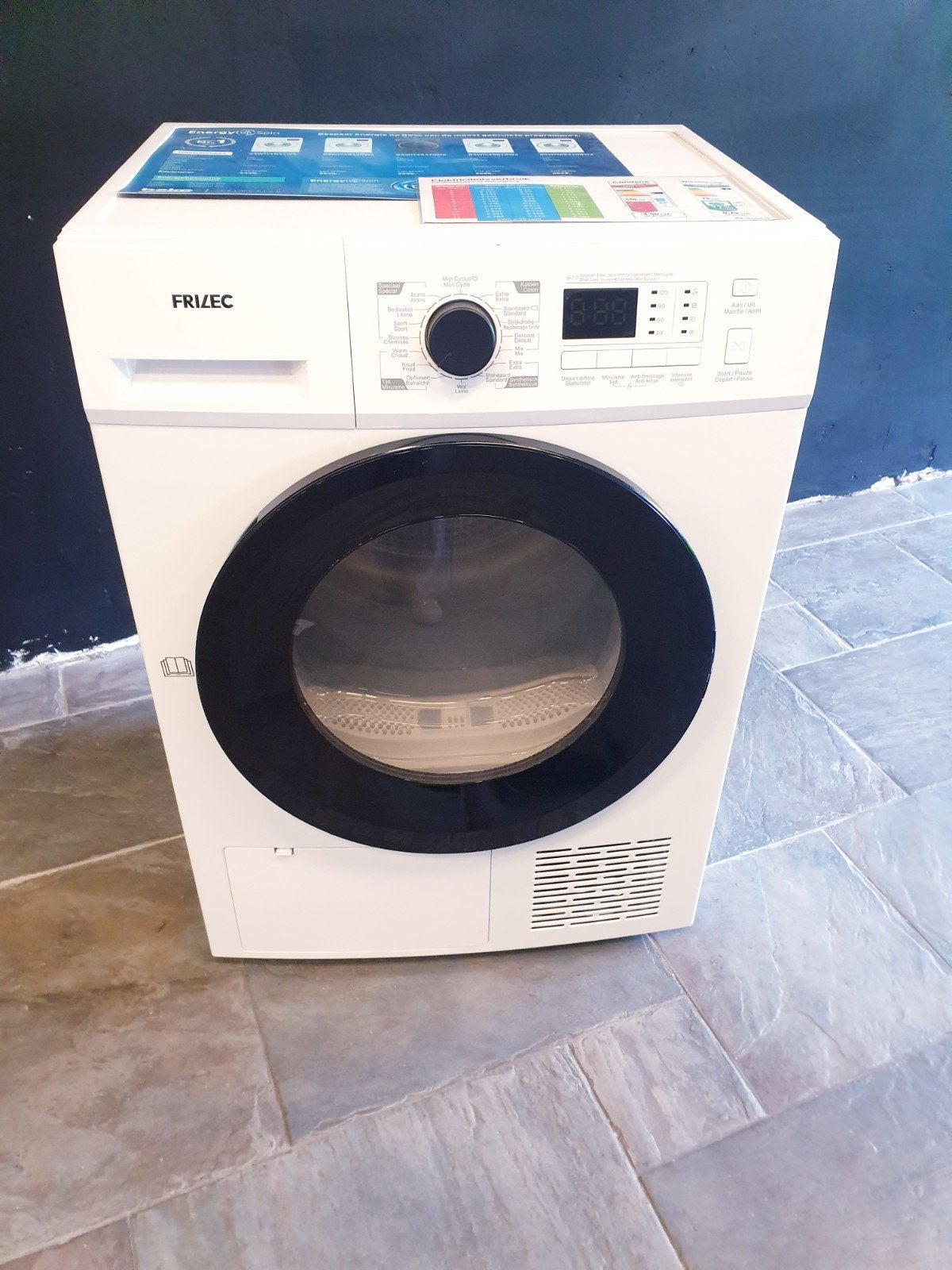 Warmtepompdroger 8KG Frilec getest + 6mnd garantie, Witgoed en Apparatuur, Ophalen, Overige typen, 8 tot 10 kg, Zo goed als nieuw