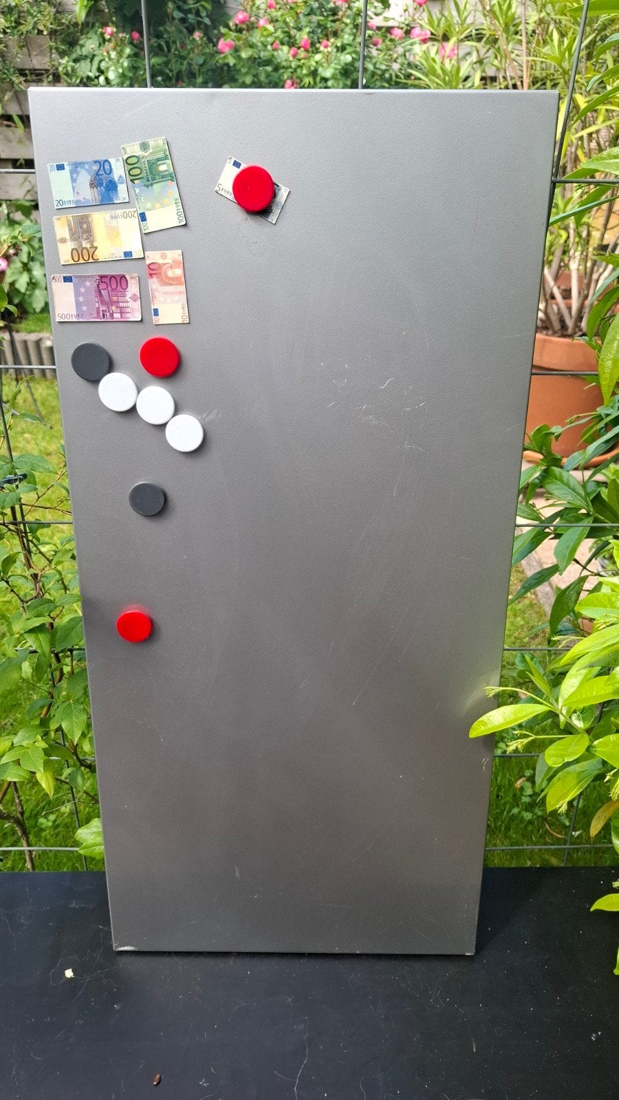 Magneetbord, Ophalen, Gebruikt