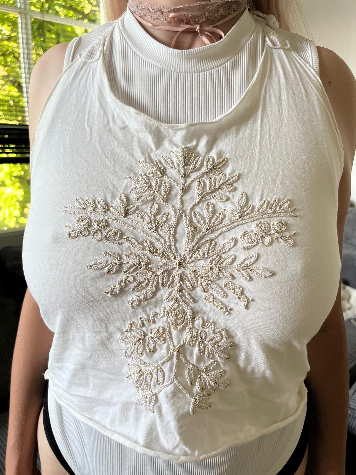 Top, Beige, Ophalen of Verzenden, Zo goed als nieuw, Maat 36 (S)
