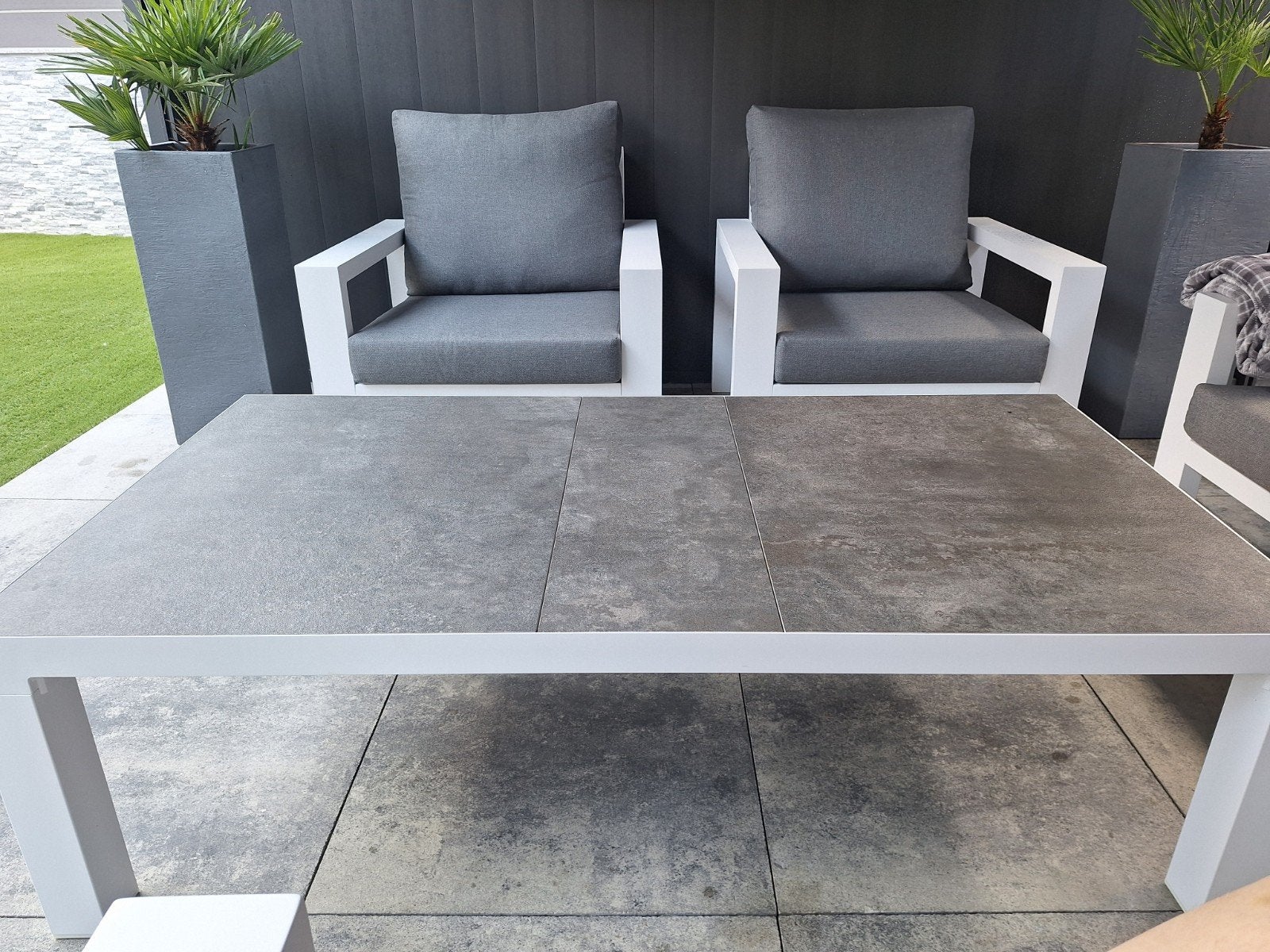 Zo goed als nieuwe (salon) tuintafel  van merk Relax outdoor, Ophalen, Zo goed als nieuw, Rechthoekig, Aluminium
