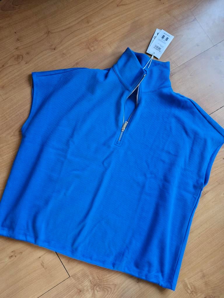Top trui Garcia xxL 44 46 kobalt blauw met rits nieuw, Kleding | Dames, Tops, Blauw, Maat 46/48 (XL) of groter, Nieuw, Ophalen of Verzenden
