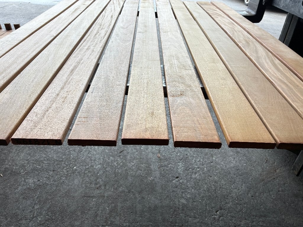vlonderplanken-planken-schutting-Hardhout-Garapa-16x90mm, Ophalen, Planken, Nieuw, Hardhout