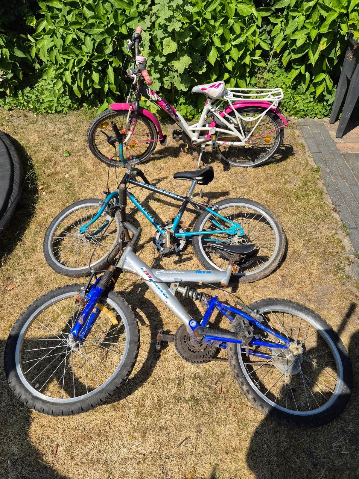 3 kinderfietsen. 2x crossfiets + meisjesfiets, Fietsen en Brommers, Fietsen | Kinderfietsjes, Ophalen, Gebruikt, Minder dan 16 inch