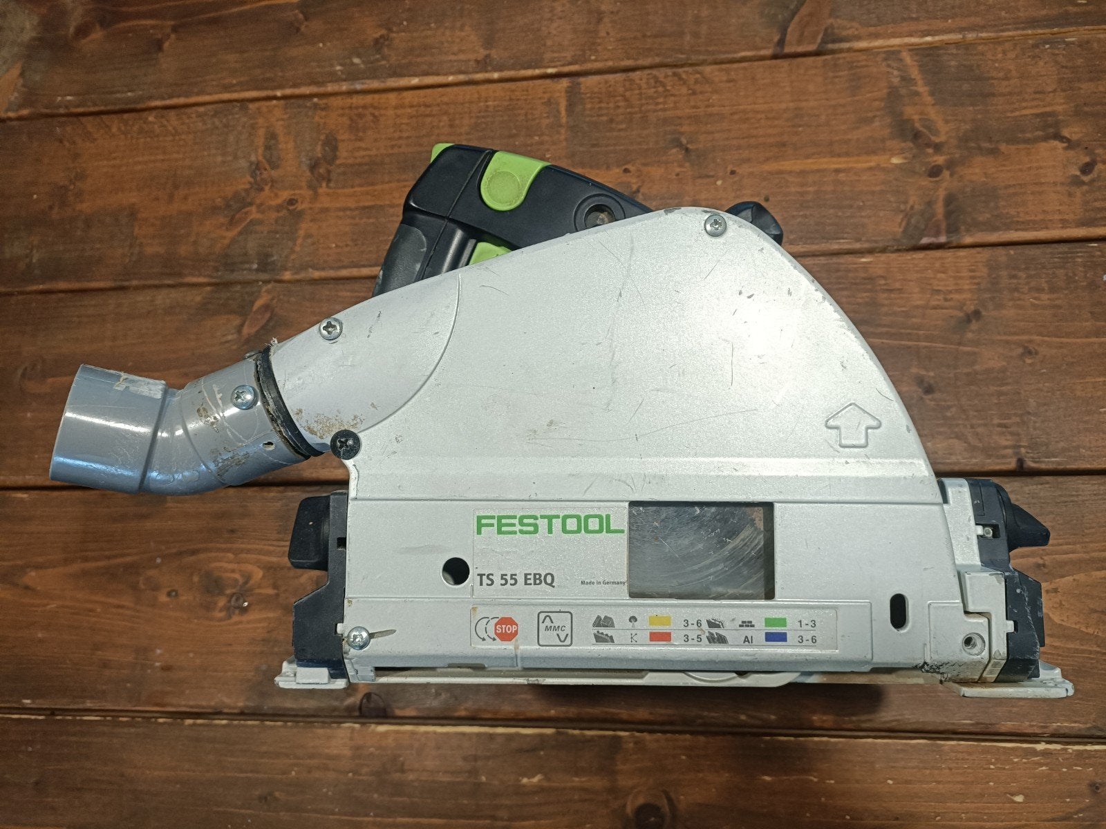 Festool TS 55 EBQ invalzaag, Gebruikt, Invalzaag, Ophalen of Verzenden, 30 tot 70 mm