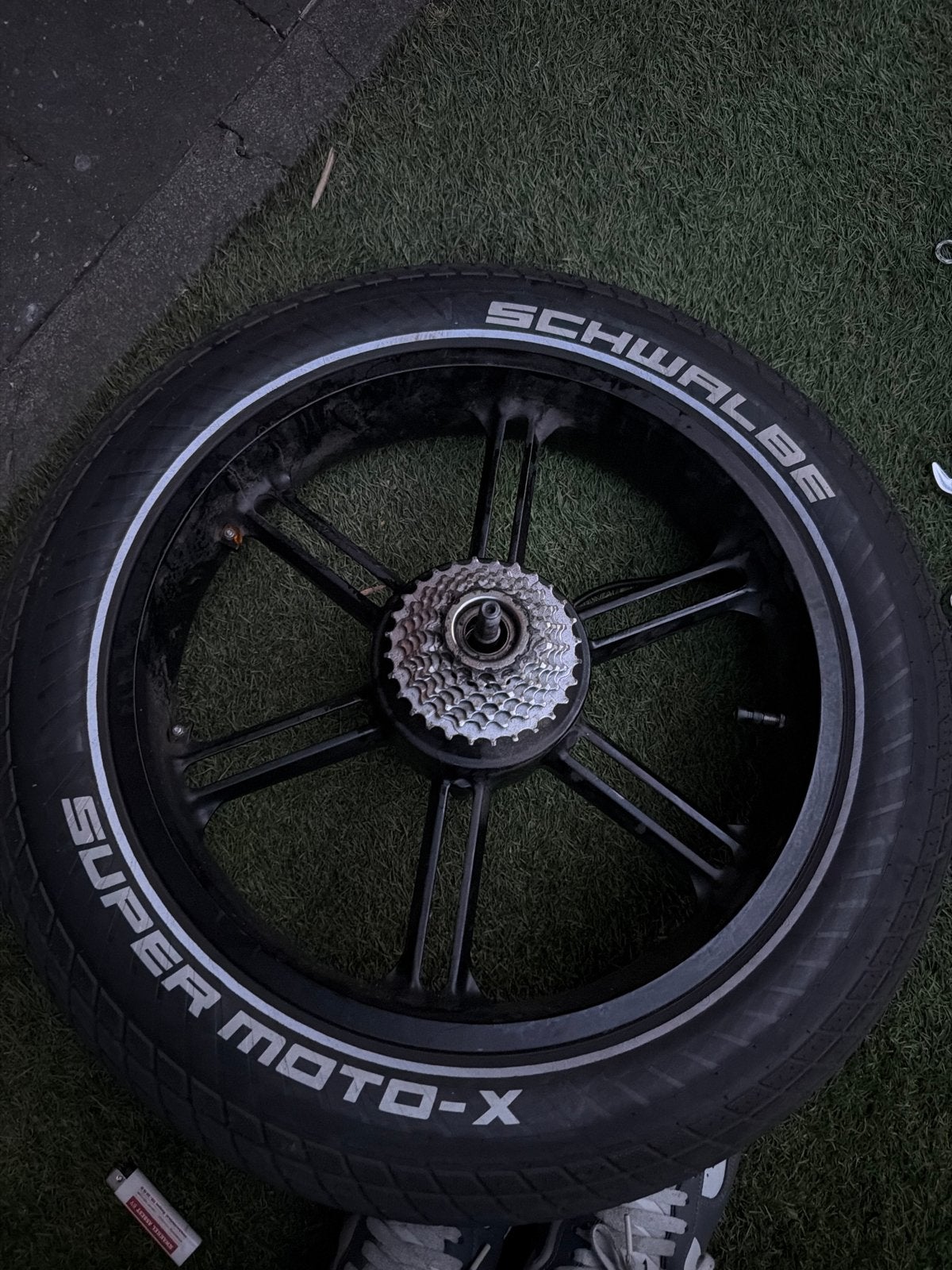Fatbike motor 500W zonder band incl tandwiel (kabel defect), Ophalen, Gebruikt, Fatbike, Motor