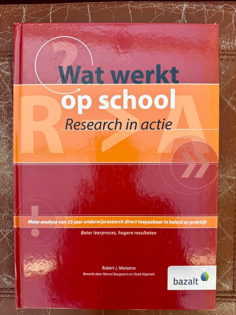 Wat werkt op school - Research in actie, Boeken, Ophalen of Verzenden, Gamma, Gelezen, Overige niveaus