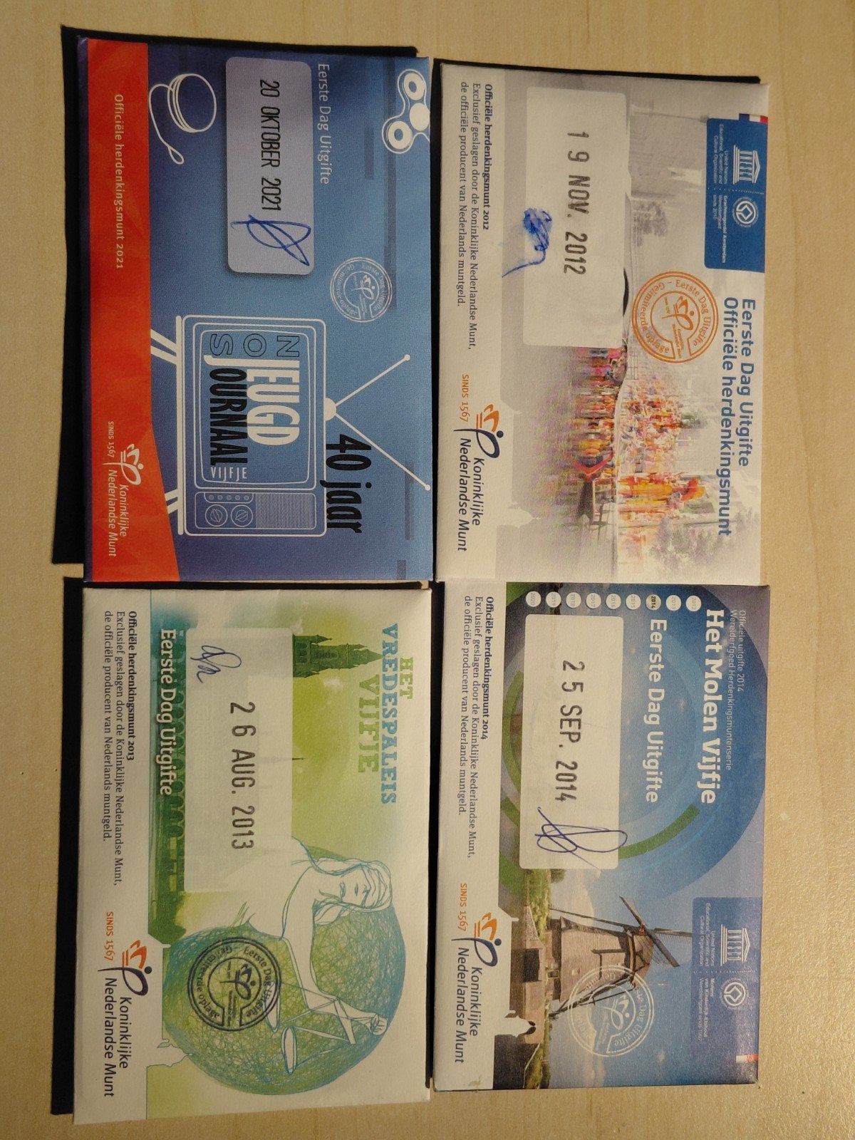 5 euro coincard 2012, 2013, 2014, 2021 - Eerste Dag Uitgifte, Postzegels en Munten, Ophalen of Verzenden, Koningin Beatrix, Euro's