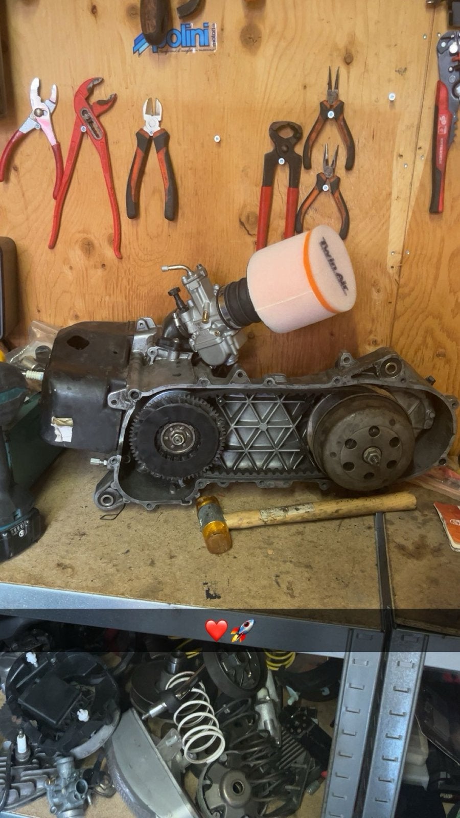 Zip h20 blok met een luchtgekoeld 70cc, Ophalen of Verzenden, Zo goed als nieuw, Blok