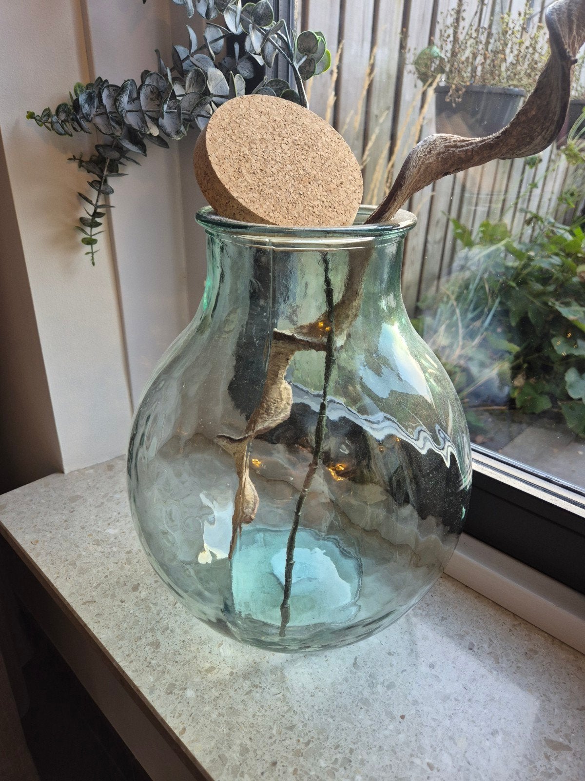 Mica Decorations Terrarium Vaas Olly - Glas, Huis en Inrichting, Ophalen, Transparant, Inclusief decoratie, Glas