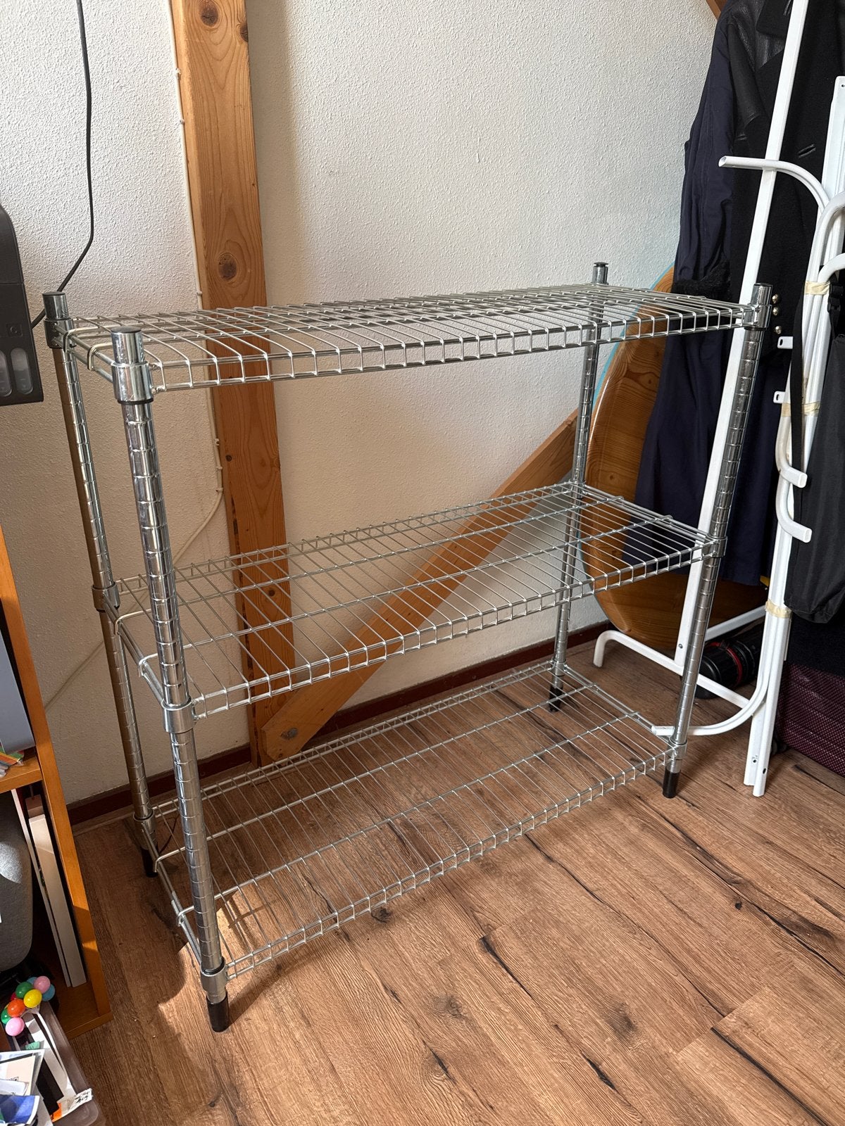 IKEA OMAR metalen rek met 3 planken, Ophalen, Zo goed als nieuw