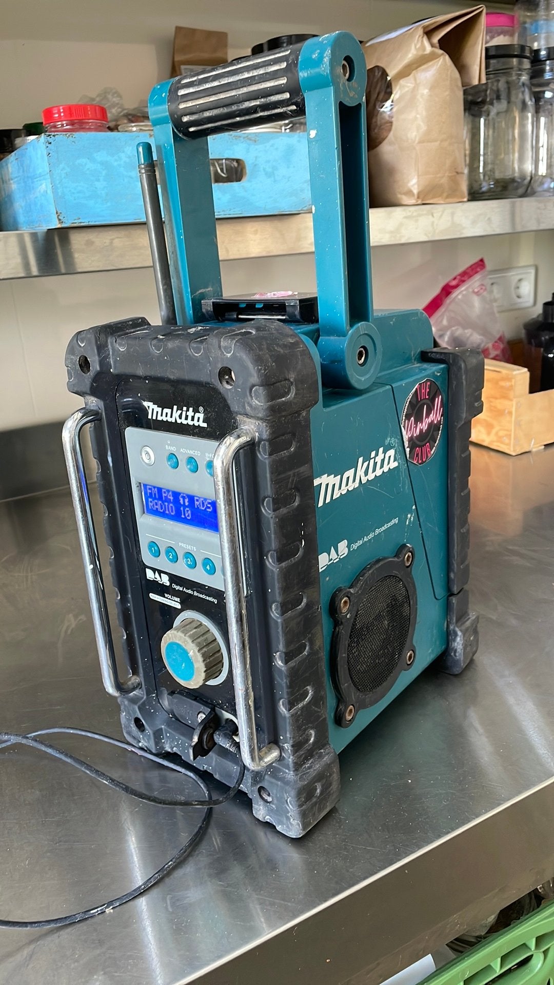 Makita bouwradio bmr101 bmr100 fm dab, Ophalen of Verzenden, Gebruikt