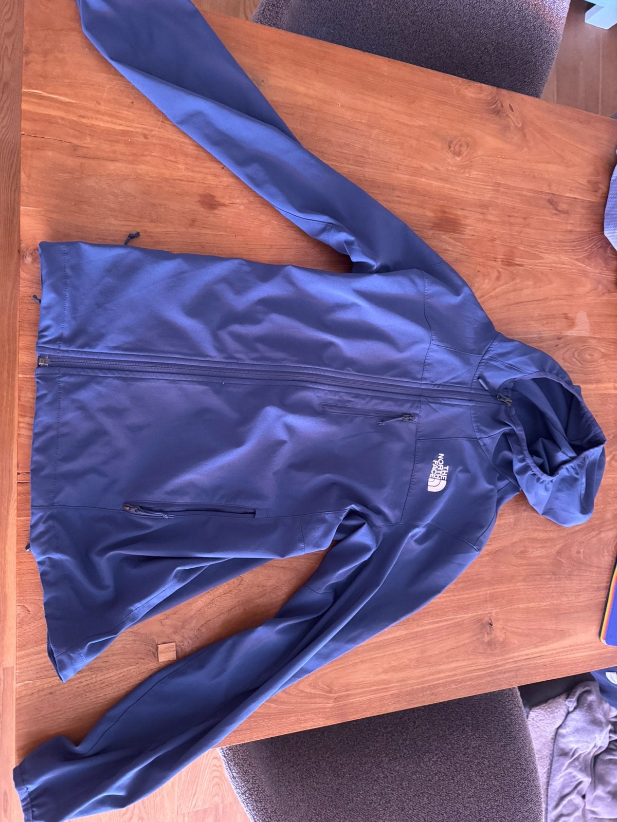 The North Face Softshell Jas Blauw Heren Maat S, Kleding | Heren, Jassen | Zomer, Zo goed als nieuw, Maat 46 (S) of kleiner, Blauw