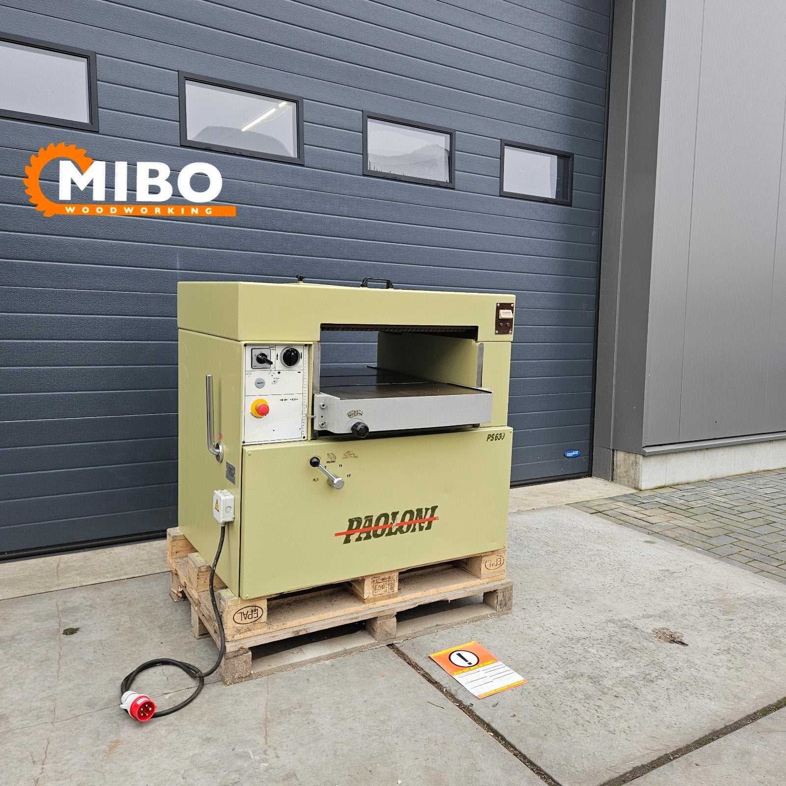 Paoloni vandiktebank 630mm schaafbank 63cm ** elektrisch, Ophalen of Verzenden, Zo goed als nieuw, Elektrisch