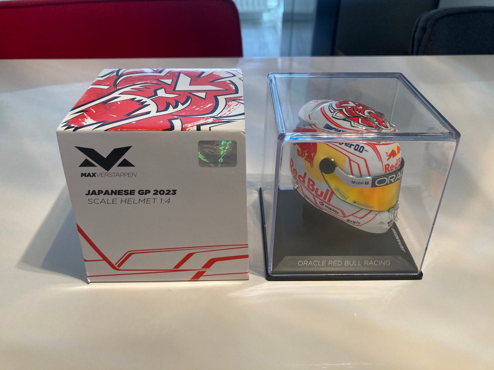 Max Verstappen helm 1/4 japanese gp 2023, Ophalen of Verzenden, Nieuw, Formule 1
