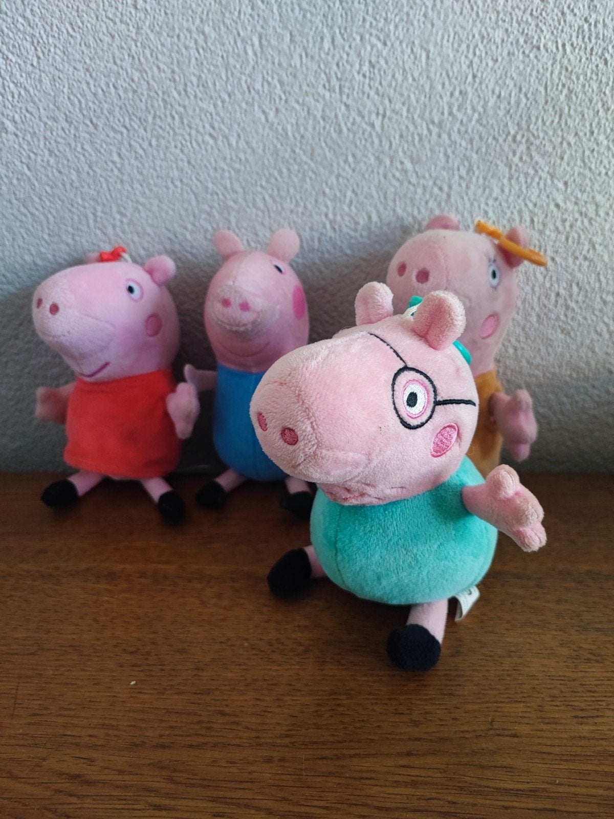 Peppa Pig Knuffels - Set van 4, Overige merken, Overige typen, Ophalen of Verzenden, Meerkleurig