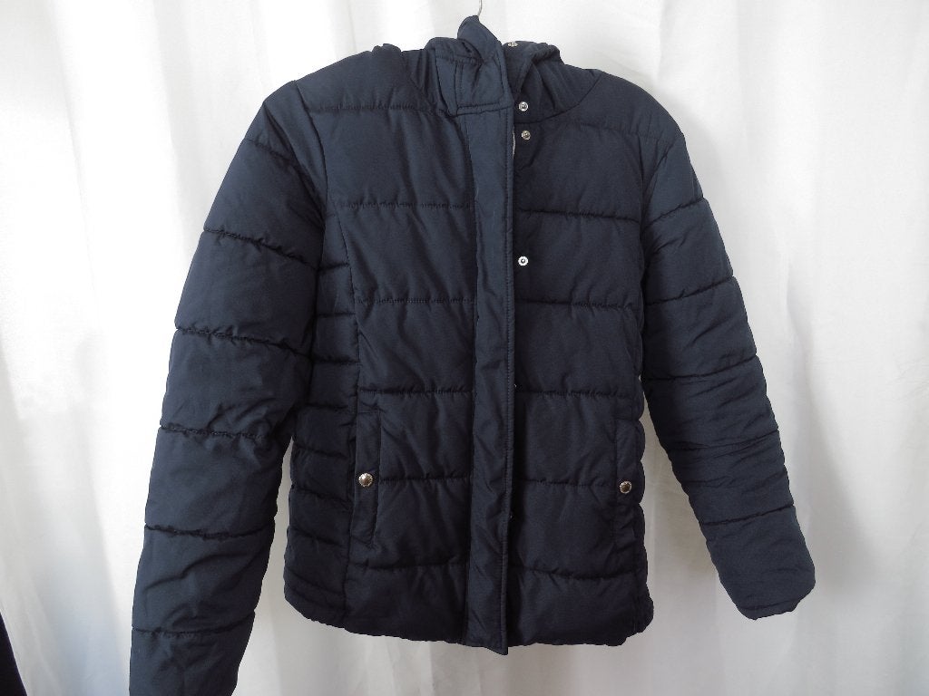 lange blauwe gewatteerde jas mt 40 Clockhouse, Maat 38/40 (M), Blauw, Ophalen of Verzenden, Clockhouse