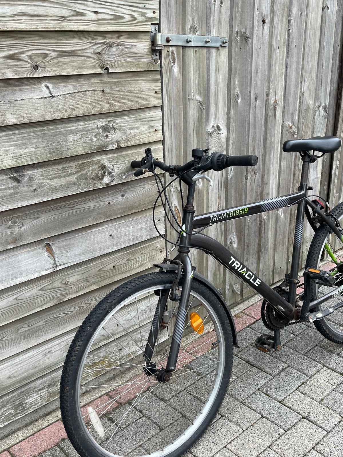 TRI-MTB18S19 Mountainbike - Zwart met Groene Details, Fietsen en Brommers, Fietsen | Bakfietsen, Ophalen, Gebruikt, Overige merken