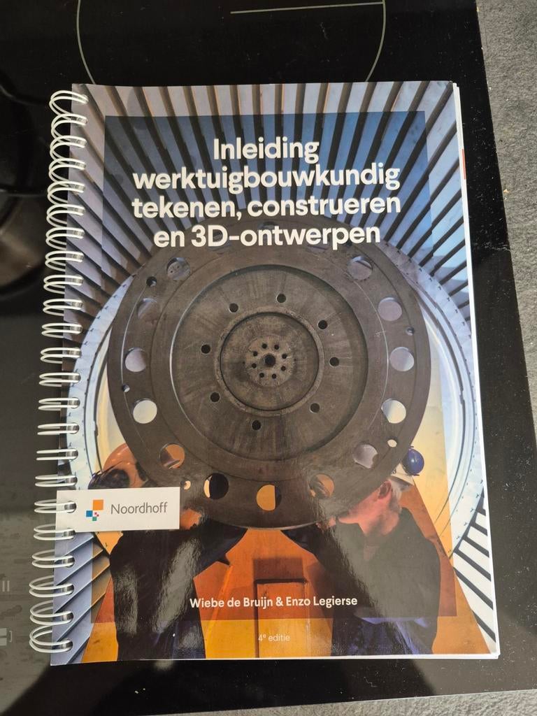 Inleiding werktuigbouwkundig tekenen, construeren & 3D ontwe, Ophalen of Verzenden, Zo goed als nieuw, Wiebe de Bruijn; Enzo Legierse