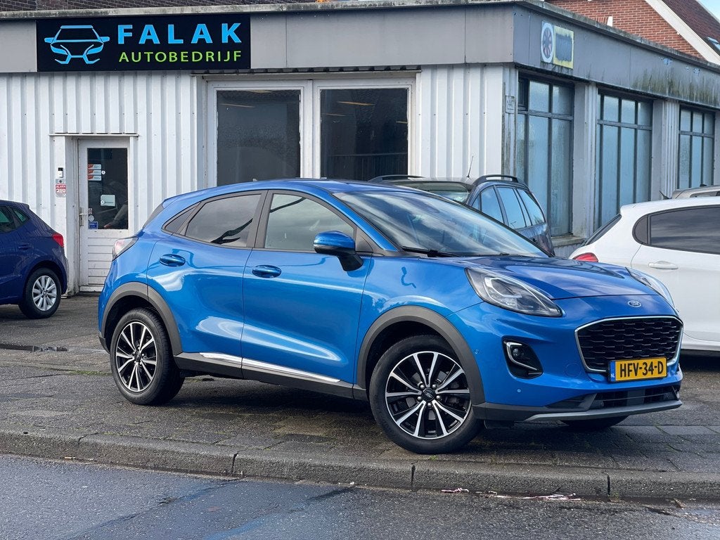 Ford PUMA 1.0 EcoBoost Hybrid Titanium X, Automatische klimaatregeling, Euro 6, Blauw, 665 kg
