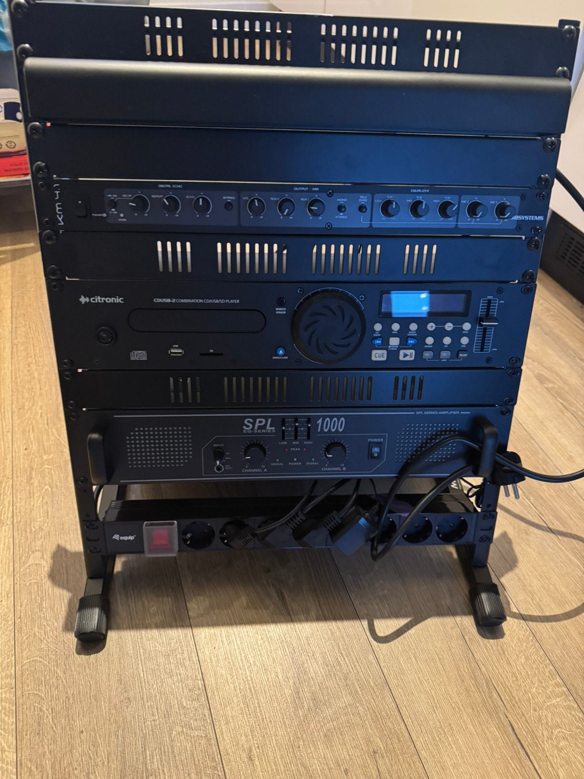 Karaoke geluidsinstallatie in 19-inch rack – JB Systems, Ophalen, Gebruikt, Audio