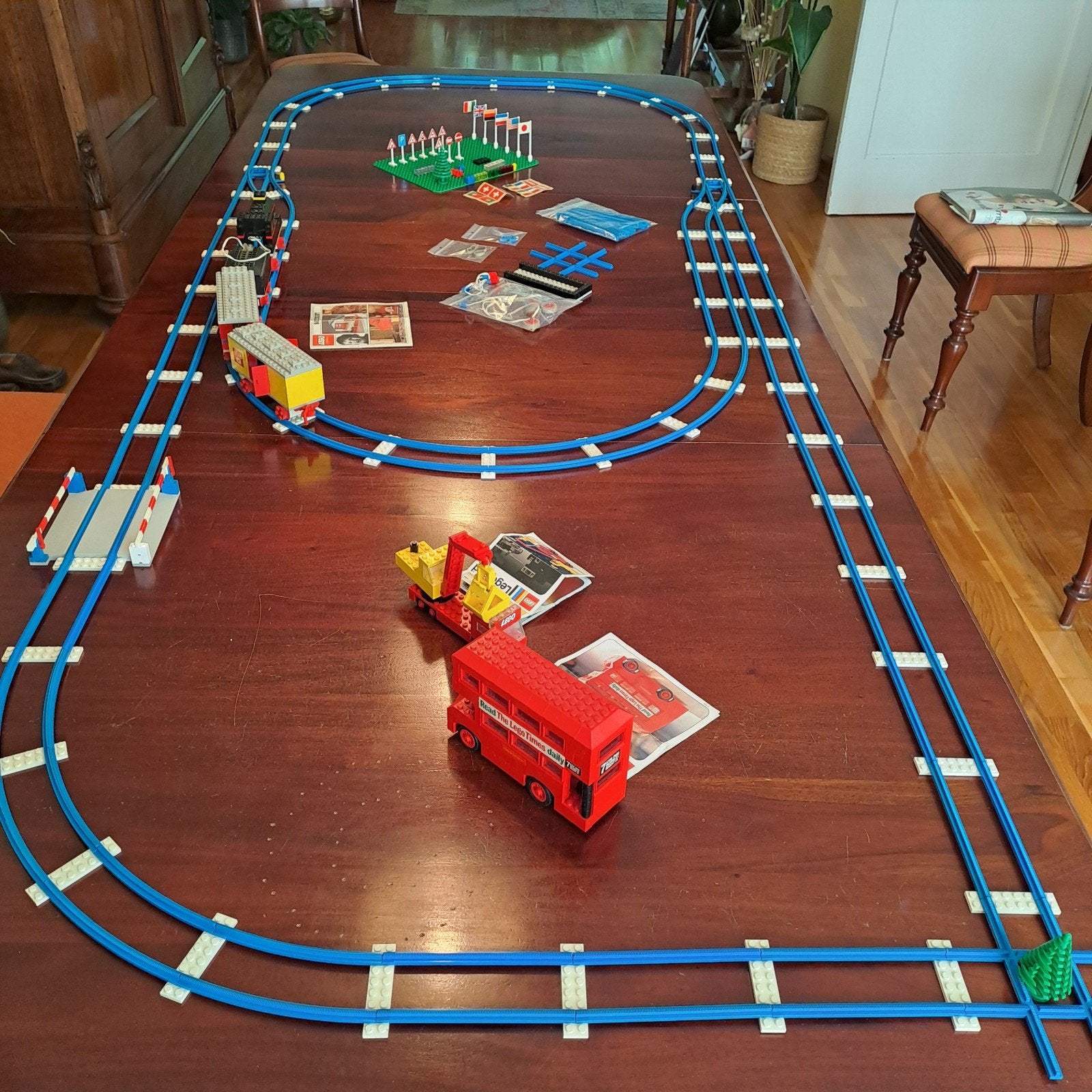 Lego Trein met wagons en rails - Aandrijving nakijken, Ophalen of Verzenden, Gebruikt, Gelijkstroom