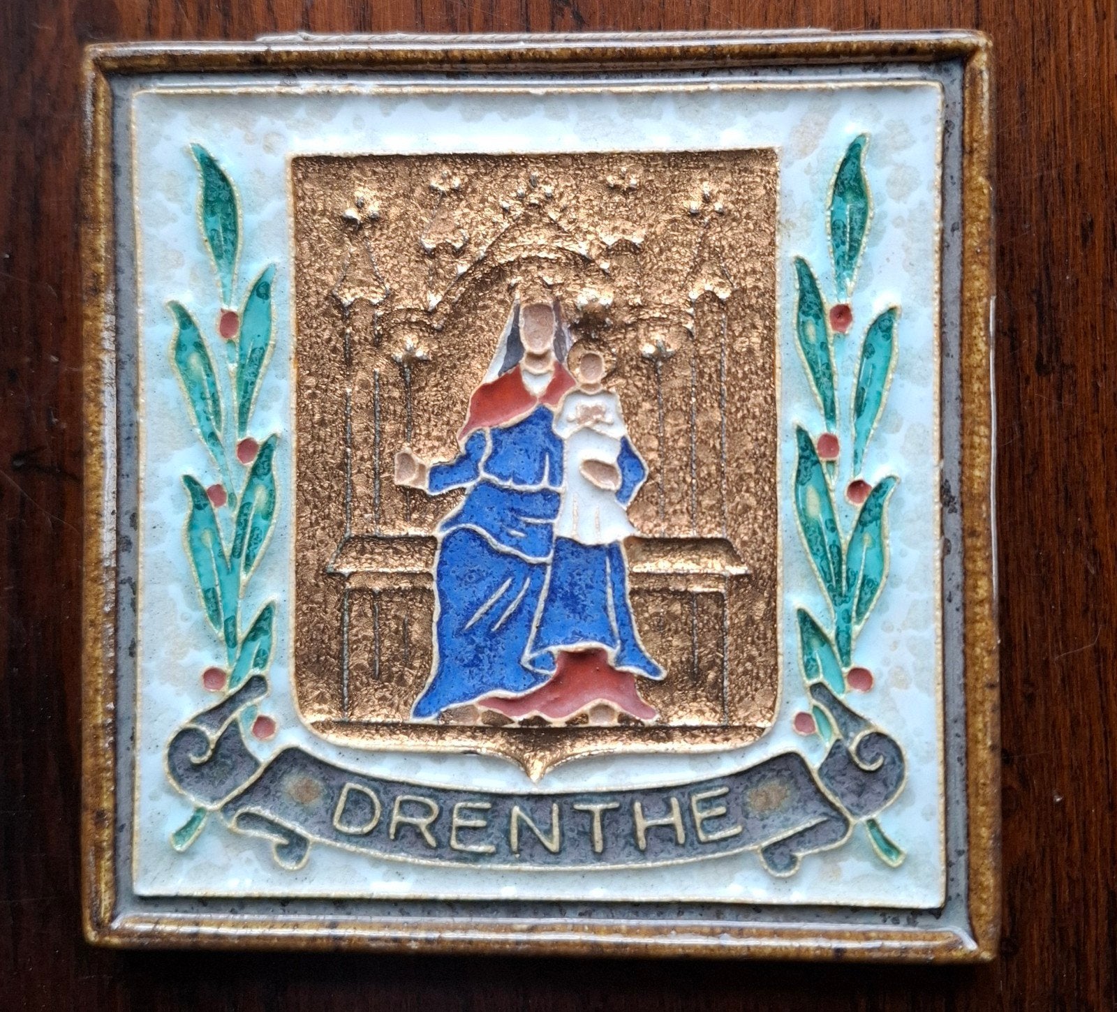 Porceleyne fles, Delft provinciewapen Drenthe, Ophalen of Verzenden