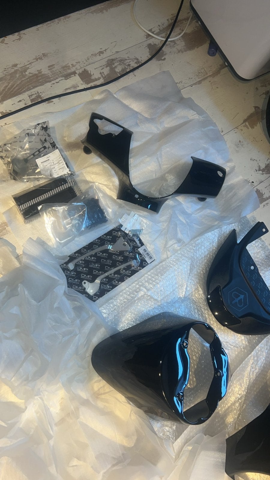 Zip kappenset, handvaten met gewicht, dmp remhendels, Motoren, Ophalen