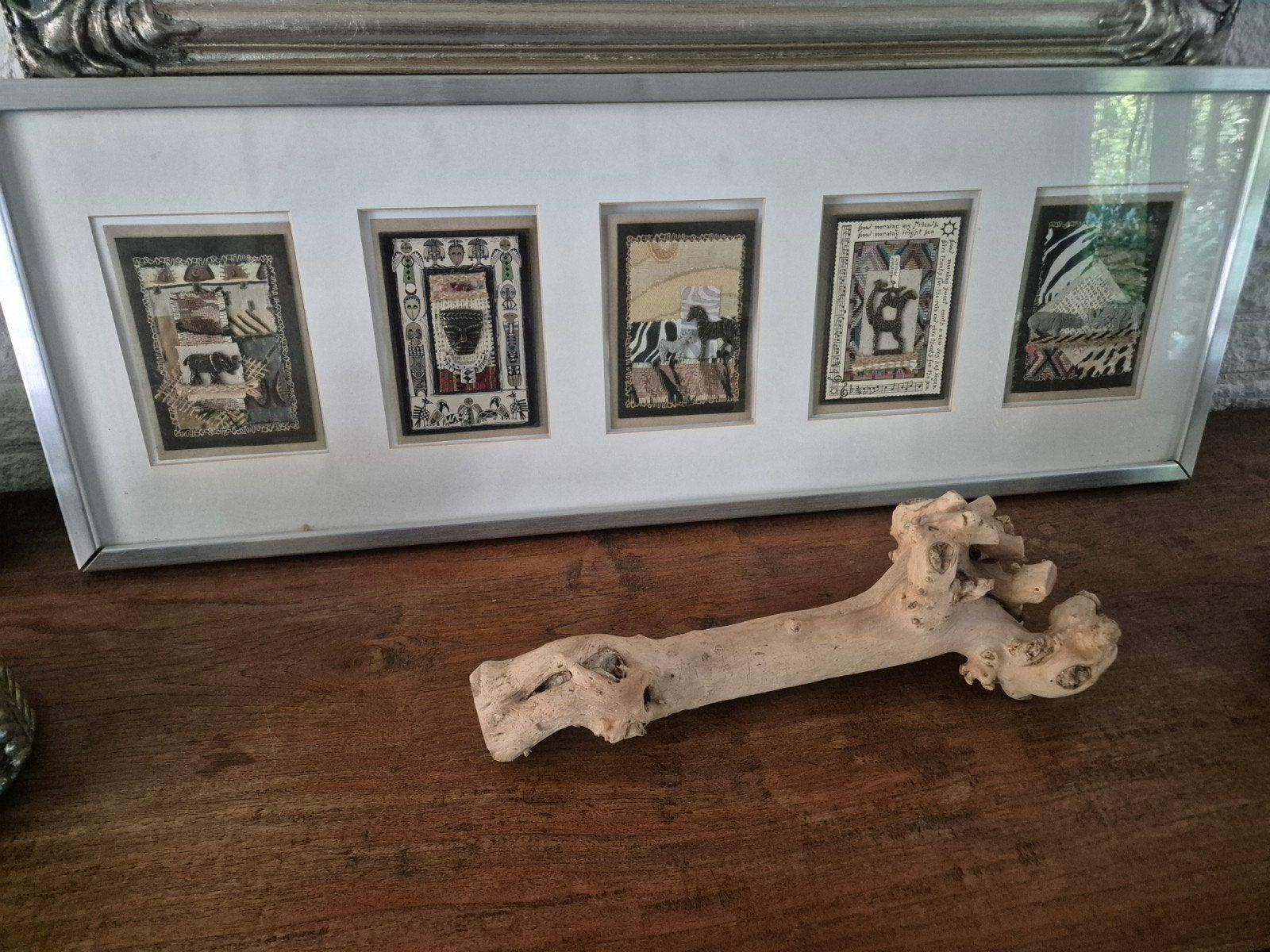Ingelijste Afrikaanse Wanddecoratie - 90x33 cm, Ophalen
