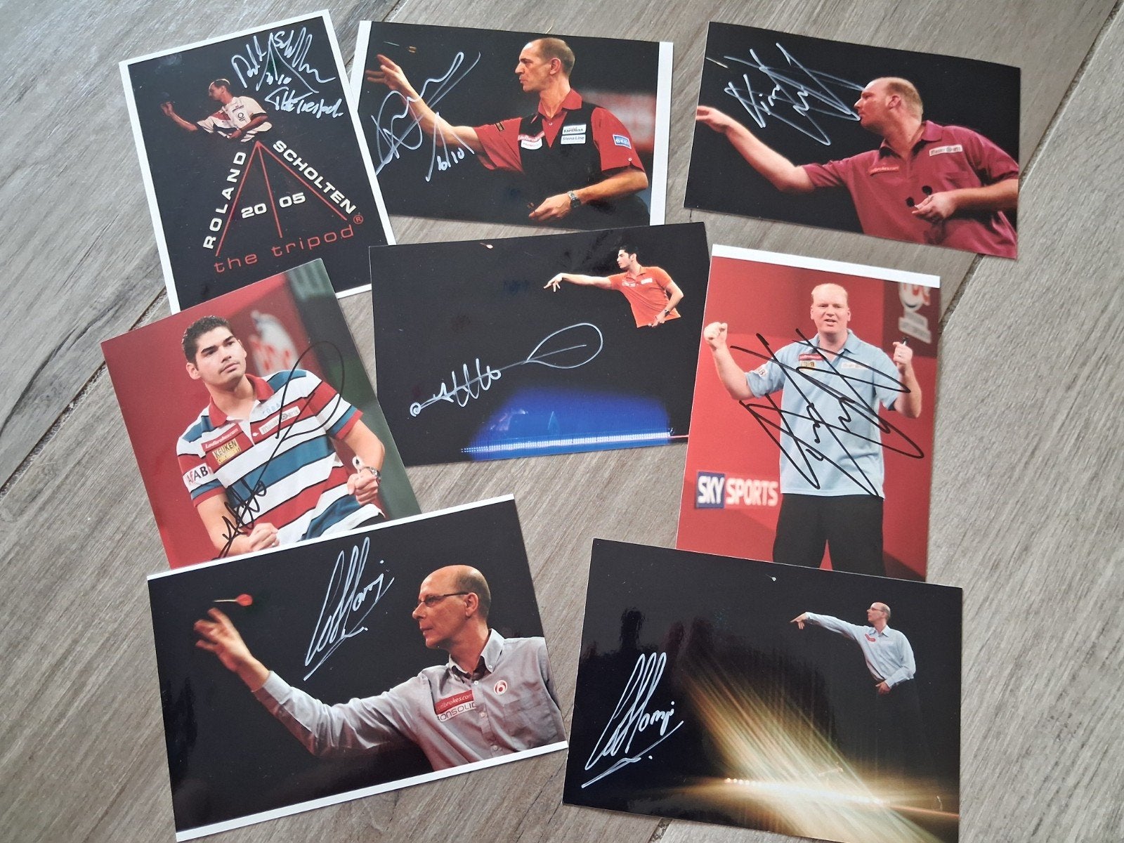 Foto's Nederlandse darters met handtekening, Ophalen of Verzenden
