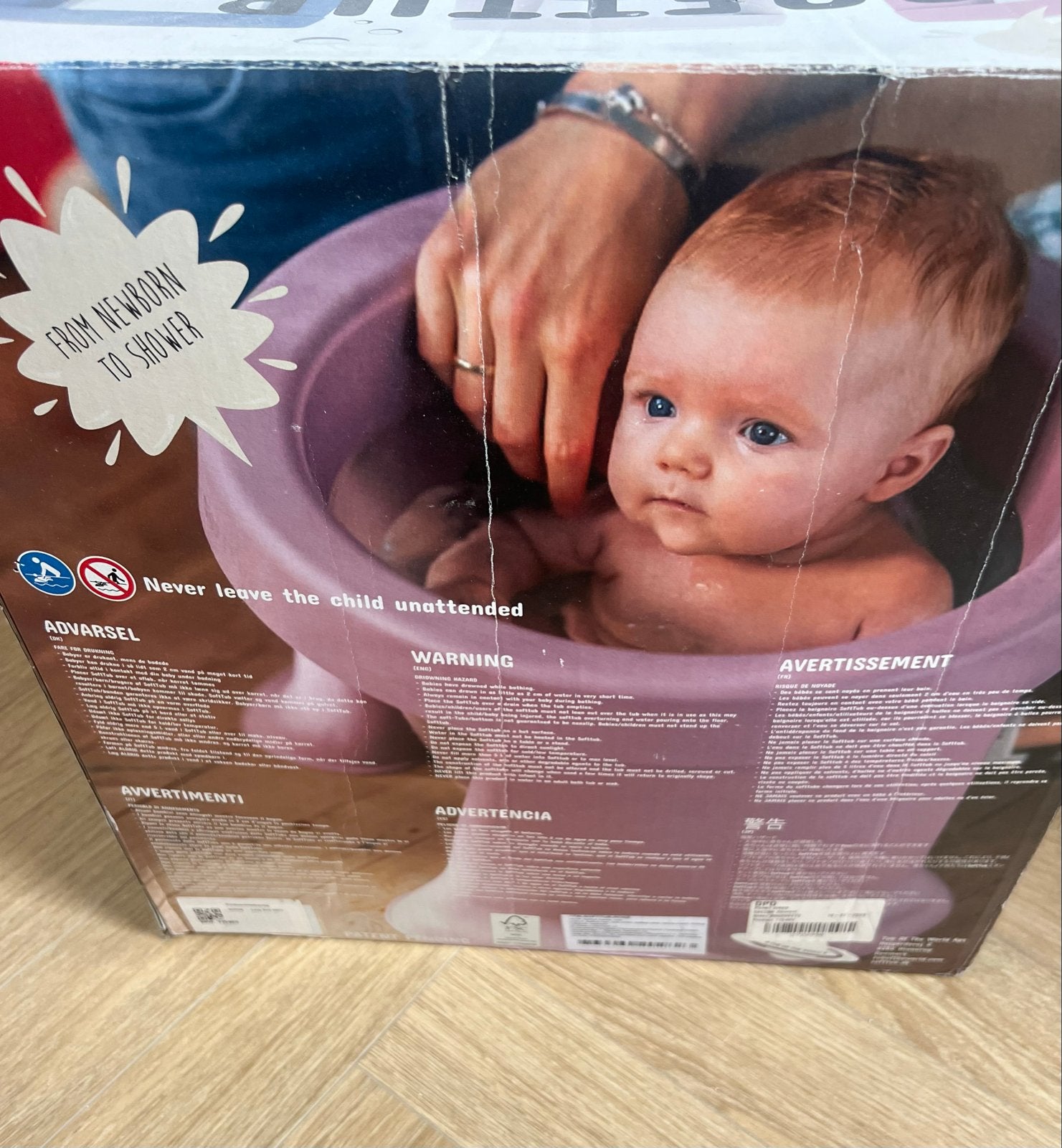 Softtub Tummy Tub - Babybadje voor pasgeborenen roze, Overige merken, Tummy Tub, Nieuw, Ophalen of Verzenden