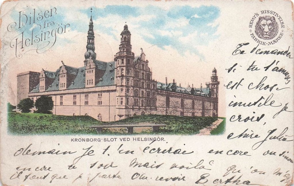 702-460-023 Helsingör Kronborg Slot, Ophalen of Verzenden, Voor 1920, Overig Europa