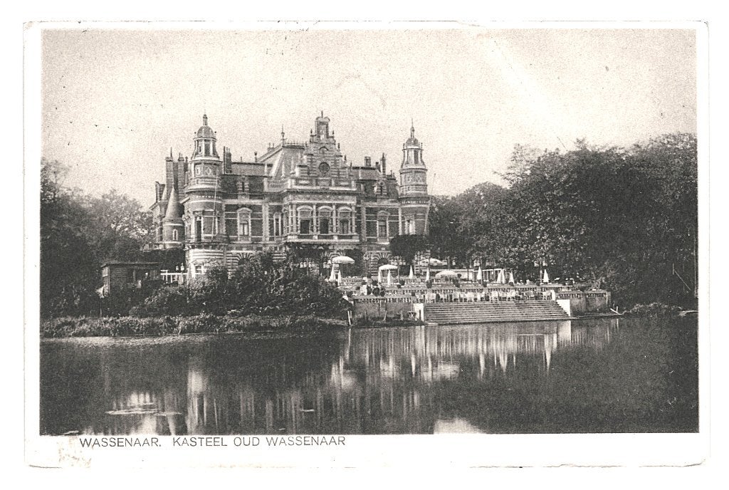 969132	Wassenaar 1929 ZH 	Kasteel	Oud Wassenaar	Gelopen, Ophalen of Verzenden, 1920 tot 1940, Gelopen, Zuid-Holland
