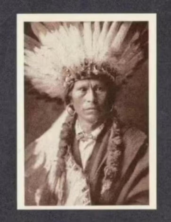 North American Indian Indiaan Chief Garfield Jicarilla., Ophalen of Verzenden, 1980 tot heden, Ongelopen, Buiten Europa