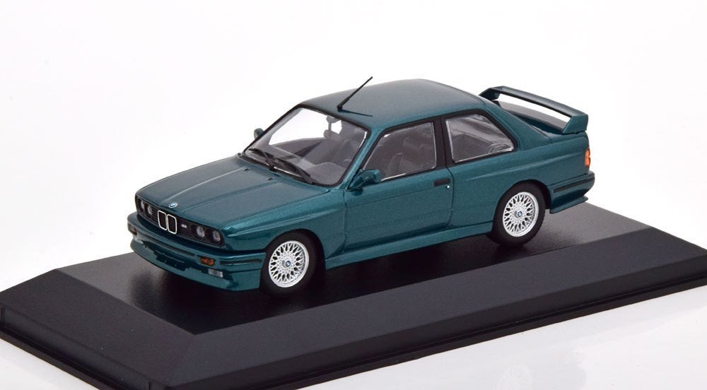 Maxichamps 1:43 BMW M3 E30 1987 donkergroen metallic, -, Nieuw, Ophalen of Verzenden, -