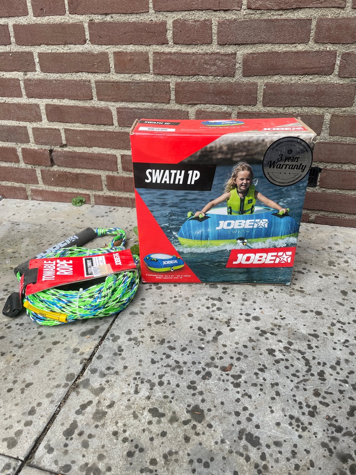 Jobe Swath 1P opblaasbare band met Towable Rope, Watersport en Boten, Accessoires en Onderhoud, Ophalen of Verzenden, Nieuw