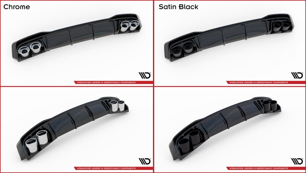 Diffuser + imitatie eindtips - Audi A3 S-Line Sportback 20+, Ophalen of Verzenden
