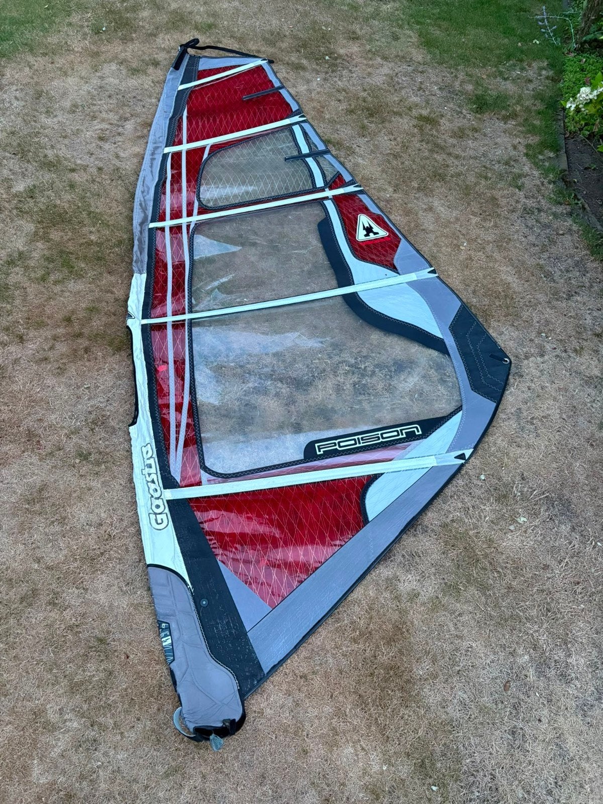 Gaastra Poison 4.0 windsurfzeil met mast en giek, Ophalen, Gebruikt, Gaastra, 3.5 tot 5 m²