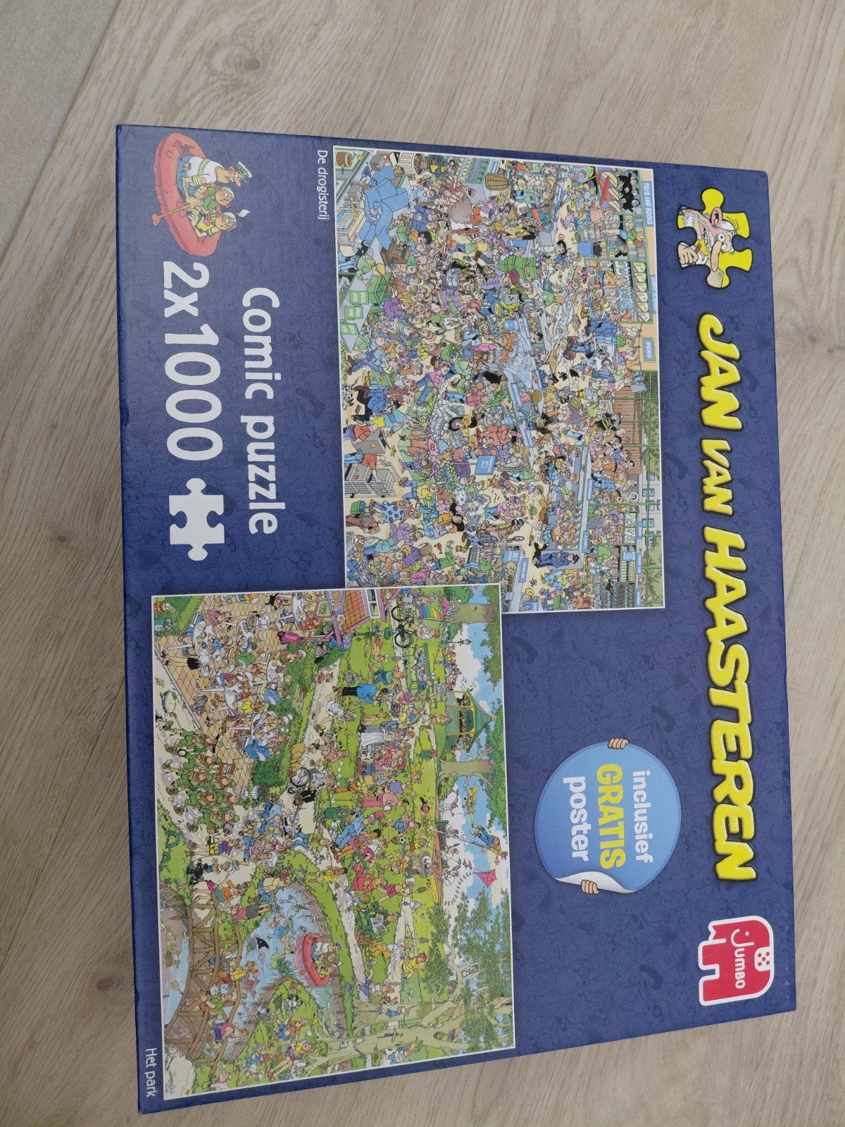 Jan van Haasteren Comic Puzzel 2x1000 stukjes, Verzenden, 500 t/m 1500 stukjes, Zo goed als nieuw, Legpuzzel