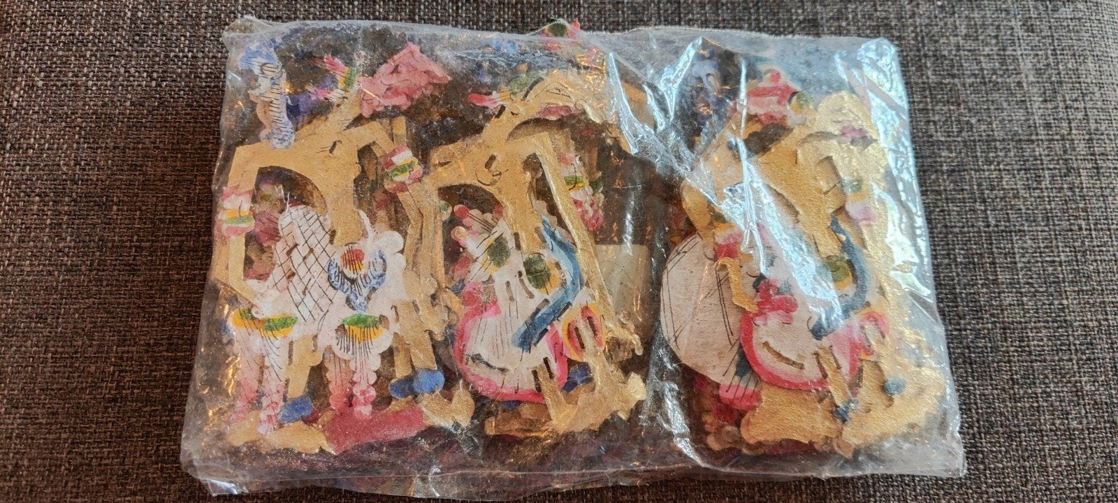 50x mini Wajang Kulit perkamentleren schimmenpop, 13 cm, Verzenden