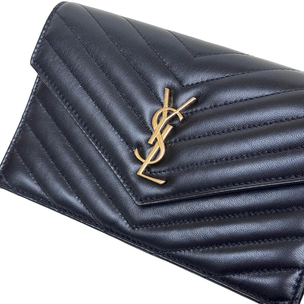 Yves saint laurent yves cassandre envelope woc wallet tas image 2