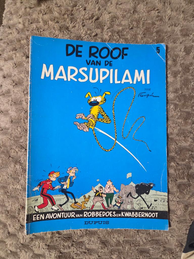 Robbedoes en Kwabbernoot: De Roof van de Marsupilami, Boeken, Stripboeken, Eén stripboek, Ophalen of Verzenden, Gelezen, Franquin