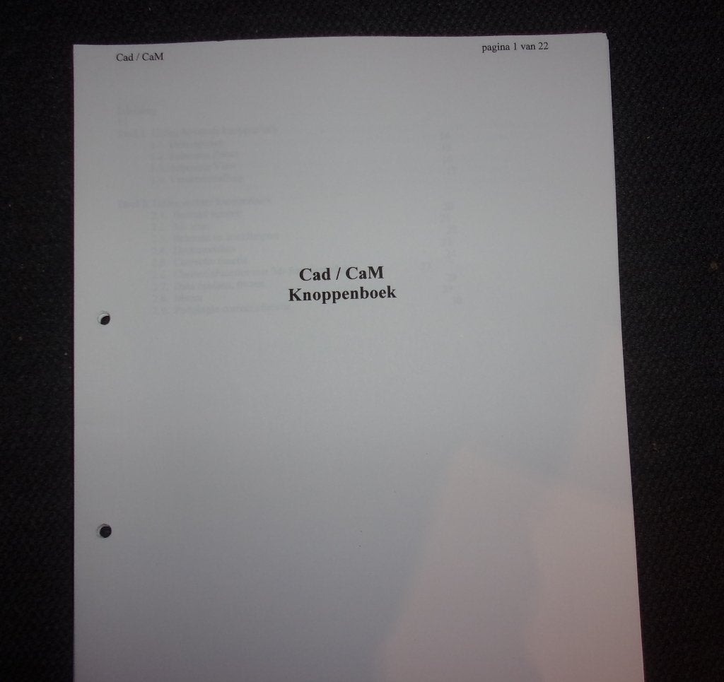 Knoppenboek CADCAM Podotherapie, Ophalen of Verzenden, Beta, Gelezen, HBO