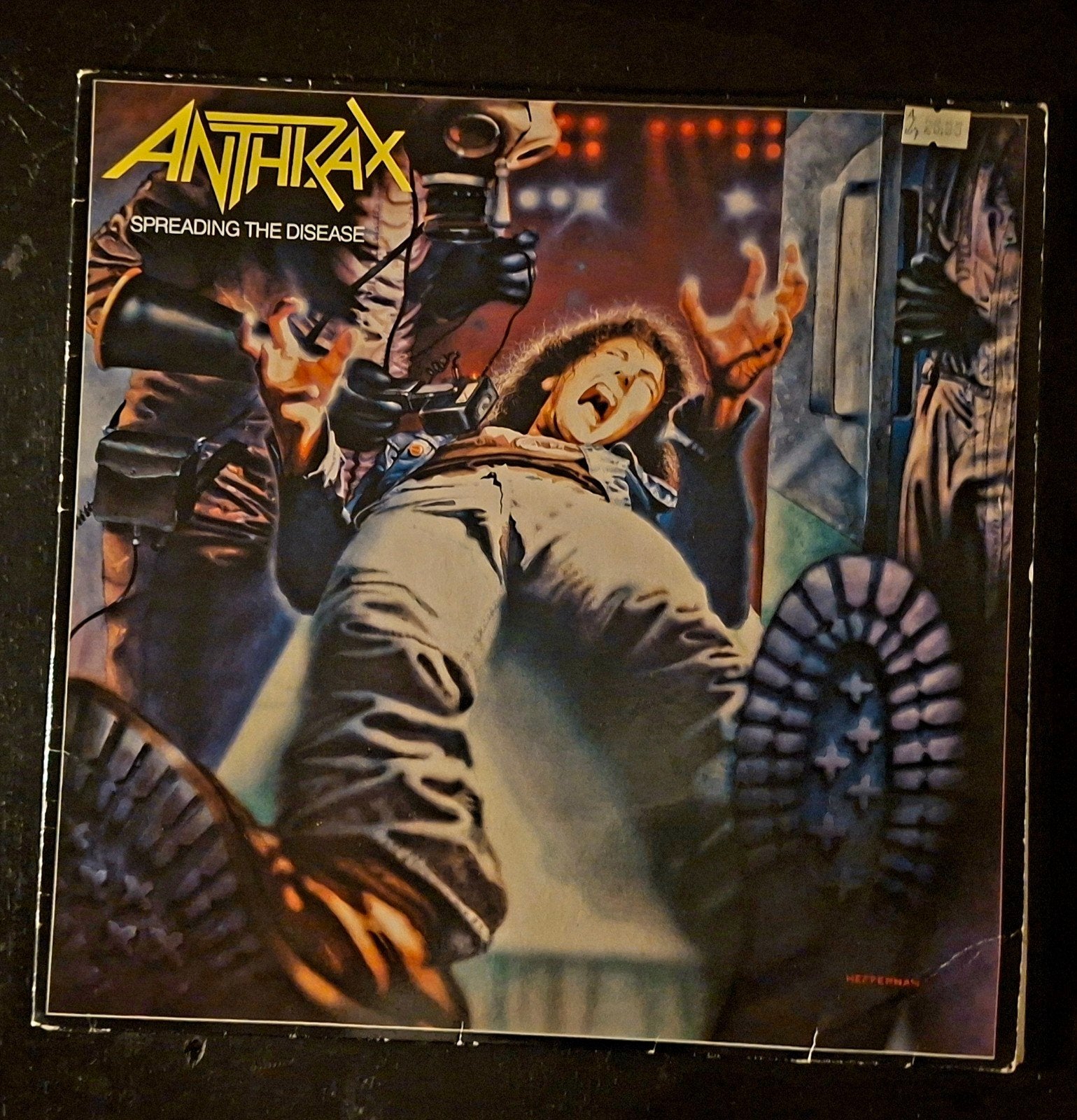 Anthrax - Spreading The Disease LP (Vinyl), Ophalen of Verzenden, Gebruikt, Heavy metal, Album