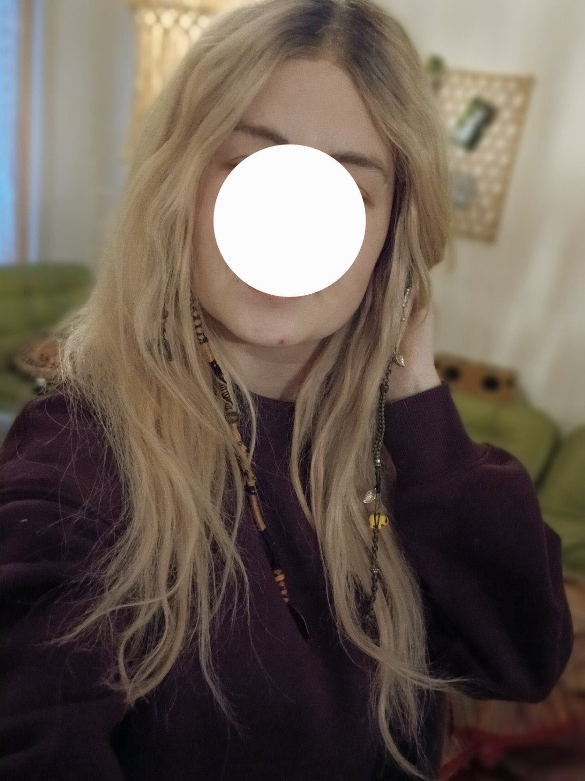 Blonde human hair wig hairwraps, Ophalen of Verzenden