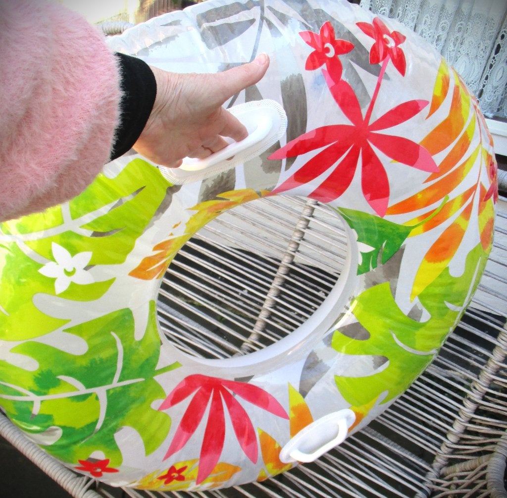 Zwemband~Zwemring~Tropische bladeren~nieuwstaat~97 cm, Ophalen of Verzenden, Zo goed als nieuw